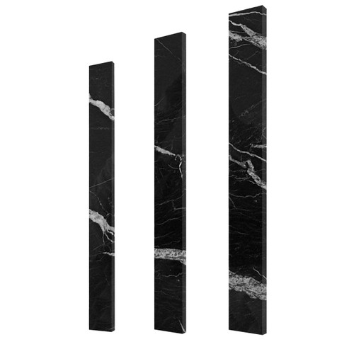 ENTHRAL ブラックメタル　BLACKL Black 6x48 Marble Door Threshold Saddle Honed