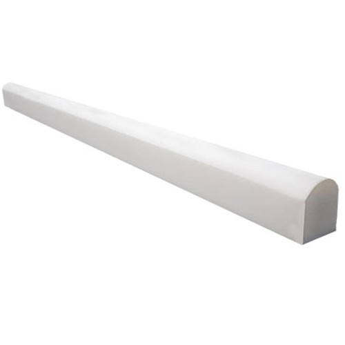 Dolomiti White Marble Italian Bianco Dolomite Bullnose Pencil Molding Polished