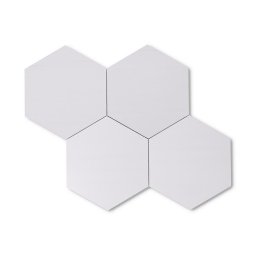 Dolomite 7" Hexagon Mosaic Tile Polished