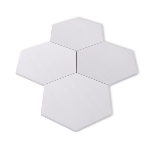 Dolomite Marble 7" Hexagon Mosaic Tile Polished