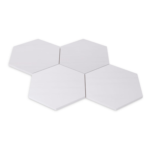 Dolomite 7" Hexagon Mosaic Tile Polished