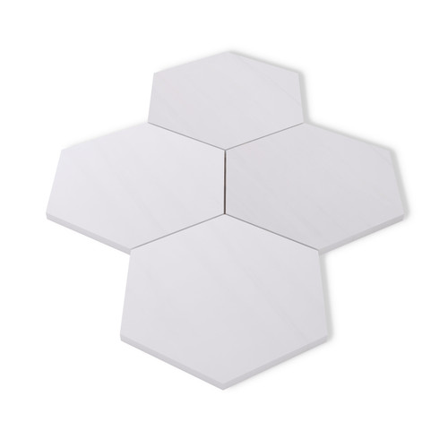 Dolomite 7" Hexagon Mosaic Tile Honed