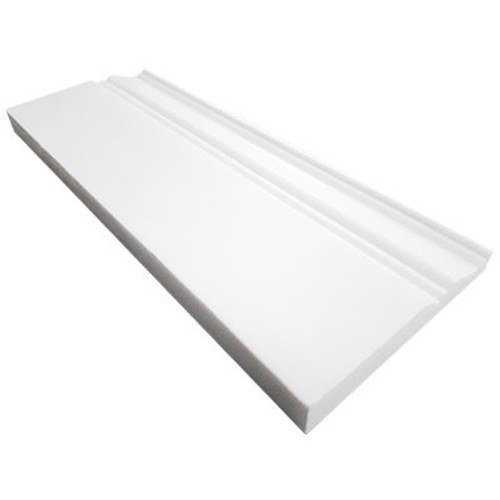 Bianco Dolomiti Marble 3/4" Baseboard Molding Polished