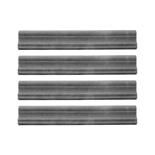 Bardiglio Gray Polished Marble Crown Molding