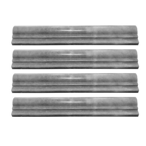 Bardiglio Gray Polished Marble Ogee 1 Chairrail Molding