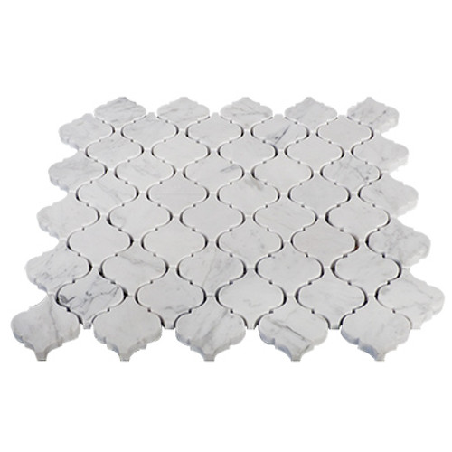 Lantern Mini Arabesque Baroque  Mosaic Tile Polished