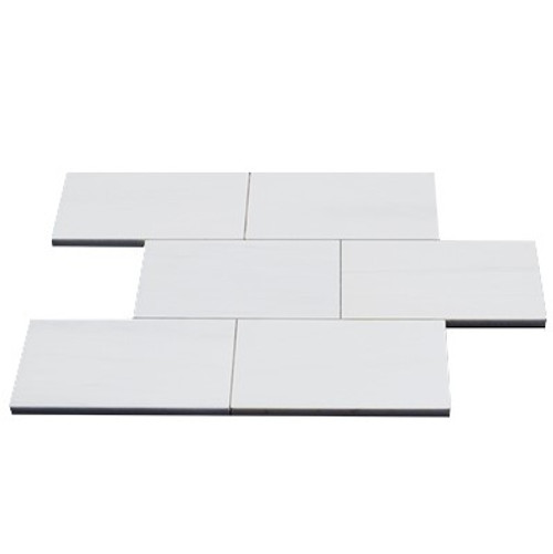 6x12 Bianco Dolomite Marble Subway Tile Honed