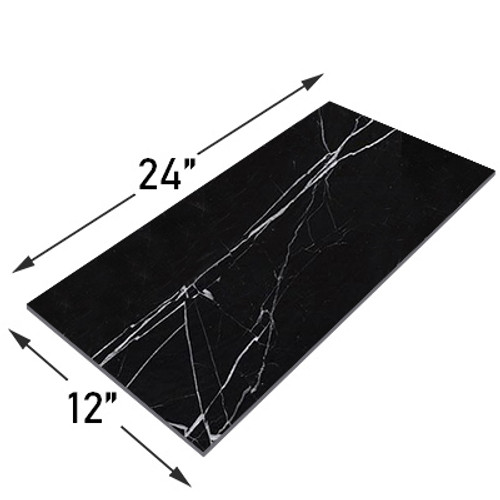 Nero Marquina Black Marble 12x24 Marble Tile Honed
