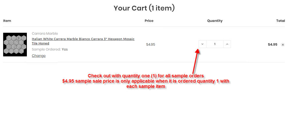 how to order product sample step 3
