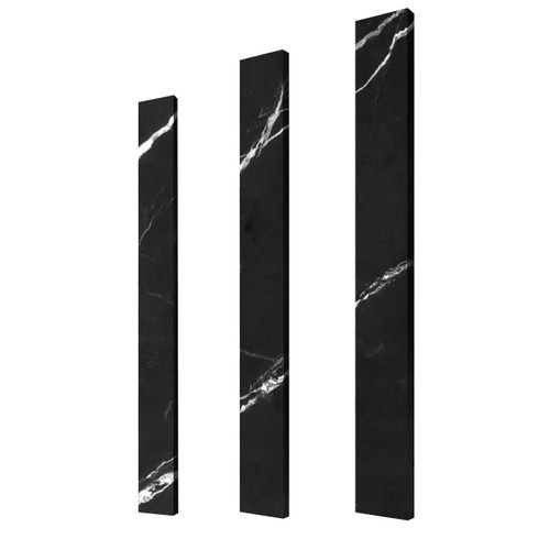 Black 4x36 Marble Door Threshold Saddle Honed