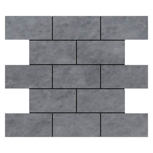3x6 Bardiglio Gray Marble Subway Tile Polished