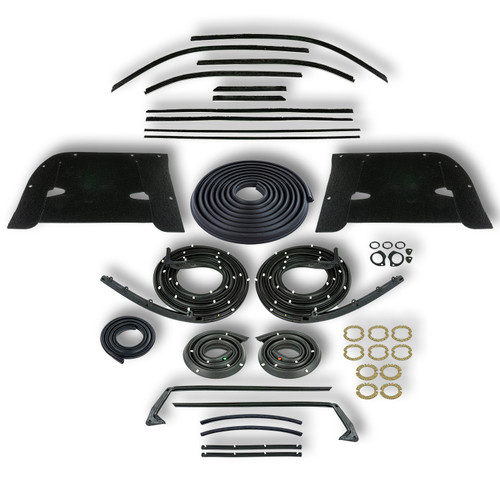 Complete Weatherstrip Kit for 1958 Chevrolet Impala, Fits 2-Door Hard Tops