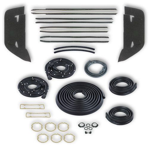 Complete Weatherstrip Kit for 1961 Chevrolet Impala, Fits 2-Door Hard Tops