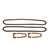 Lens Gasket Kit for 1959 Chevrolet Biscayne, Bel Air, and Impala, Sold as a Kit