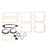 Paint Gasket Kit for 1965 Chevy II Nova 2 Door Hardtop and Sedan, Sold as a Set