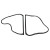 Late 1977-1982 Corvette T-Top Weatherstrip, Pair