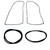 1953-1955 Ford F-100/F-250/F-350 Truck Weatherstripping Kit, 4pc
