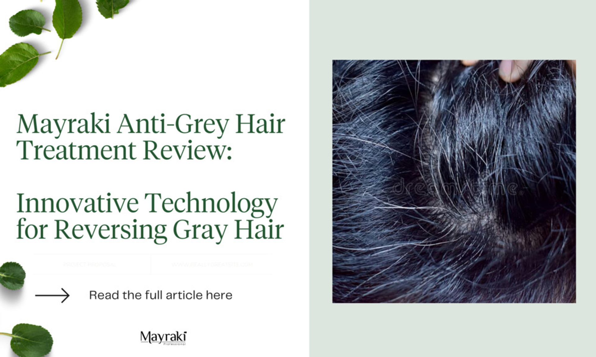 Mayraki Anti-Grey Hair Treatment Review - MAYRAKI