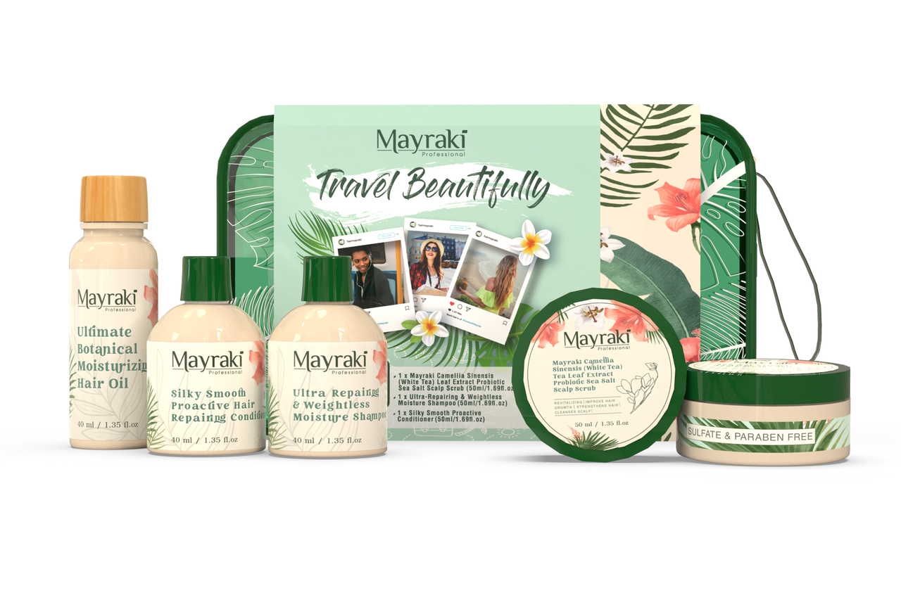 Image of Mayraki Hair Glowing Travel Kit  5-in-1 (Holiday Limited Edition)
