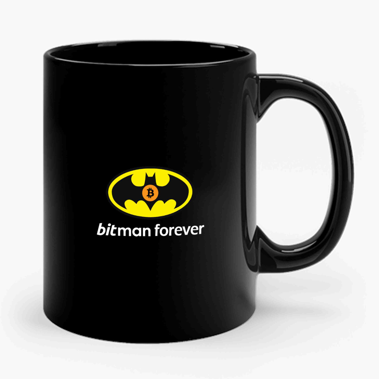 Bitcoin Bitman Forever Parody Ceramic Mug