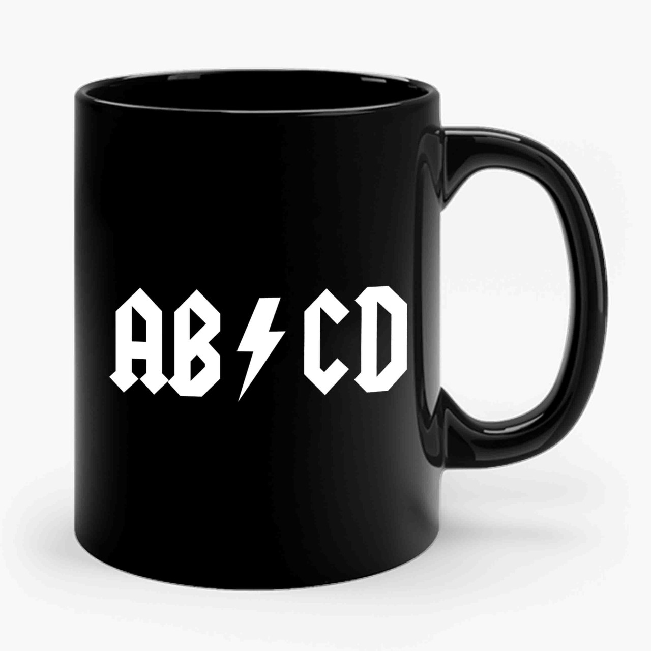 Abcd Ac Dc Ceramic Mug