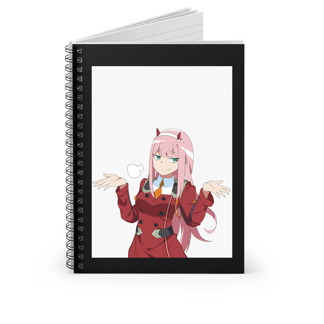 Zero Two Transparent - Zero Two Transparent Spiral Notebook