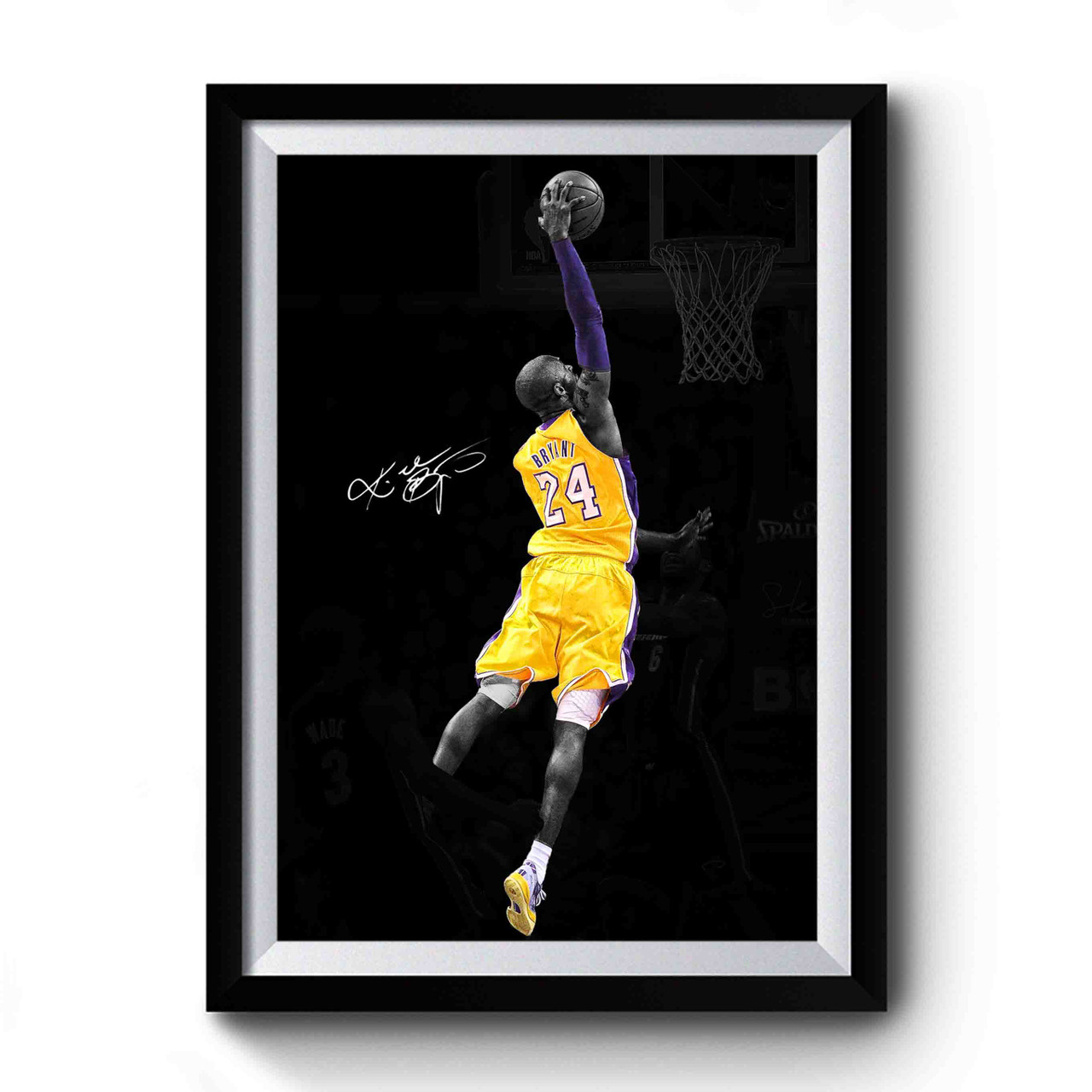 lebron kobe tribute dunk