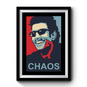 Jurassic Park Ian Malcom Chaos Premium Poster