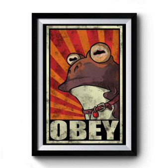 Obey The Hypnotoad Art Vintage Simple Premium Poster