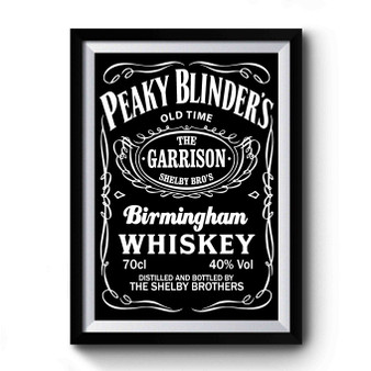 Peaky Blinders Whiskey Simple Design Premium Poster