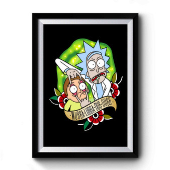 Rick And Morty Wubalubadubdub Simple Art Premium Poster