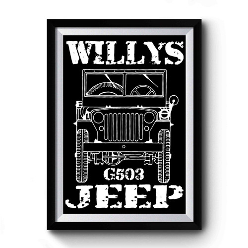 Willys Jeep Premium Poster