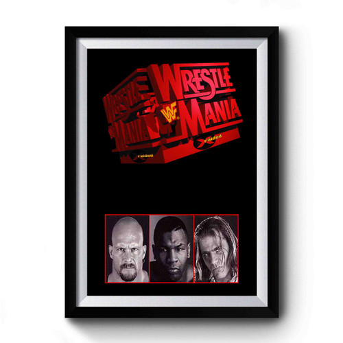 Wrestlemania 14 Logo Premium Poster