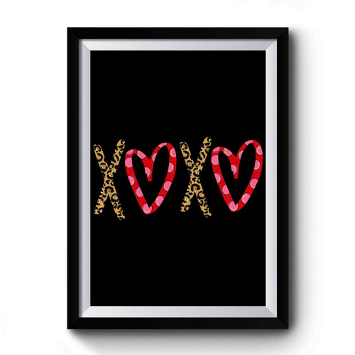 Xoxo Cheetah Valentine's Premium Poster