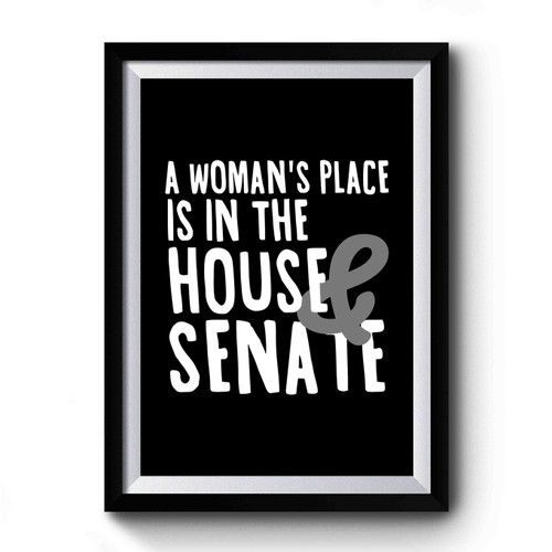 A Womans Place Is In The House And The Senate Premium Poster