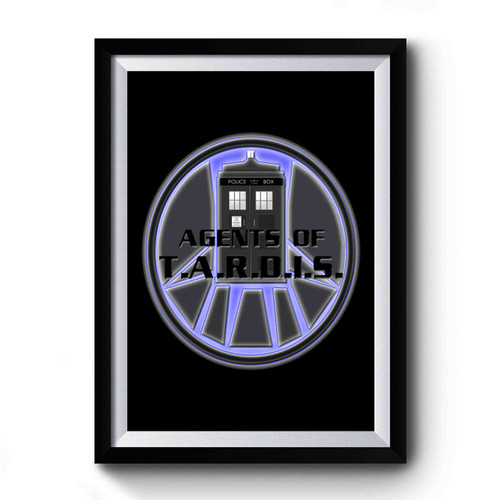 Agents Of Tardis Shield Doctor Who Mash Up Premium Poster