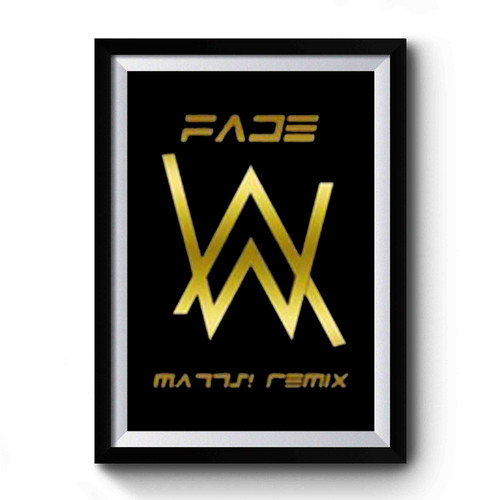 Alan Walker Dj Gold Style Premium Poster