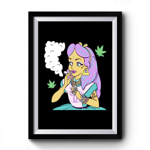 Bad Alice Smoking Premium Poster