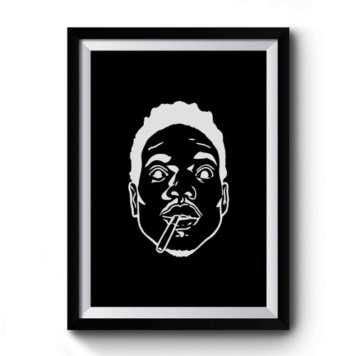 Chance The Rapper Smoking Logo Premium Poster