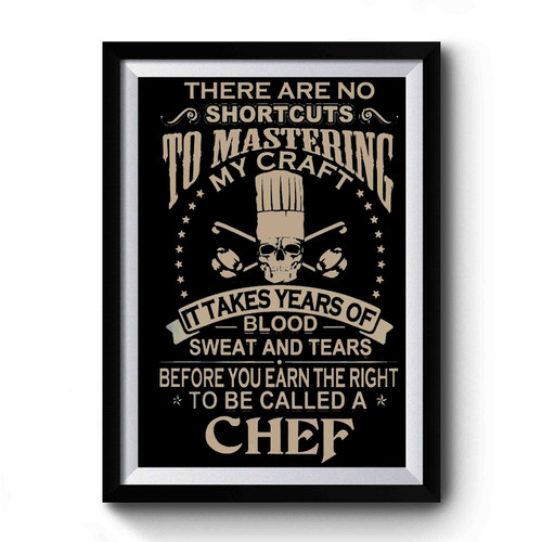 Chef Mastering Premium Poster