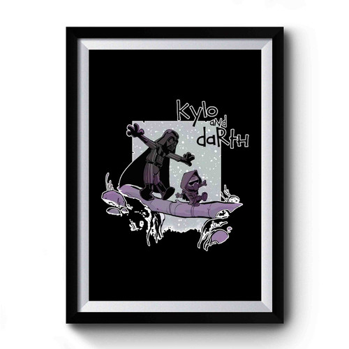 Darth Vader And Kylo Ren Calvin And Hobbes Premium Poster