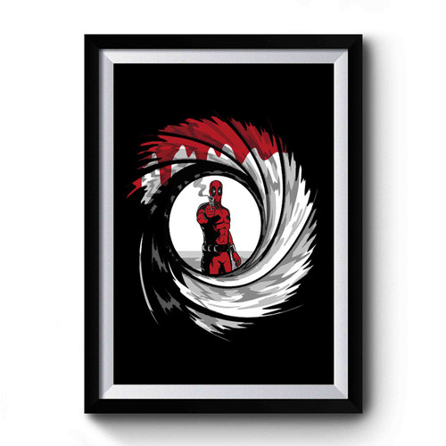 Deadpool James Bond Funny Parody Premium Poster