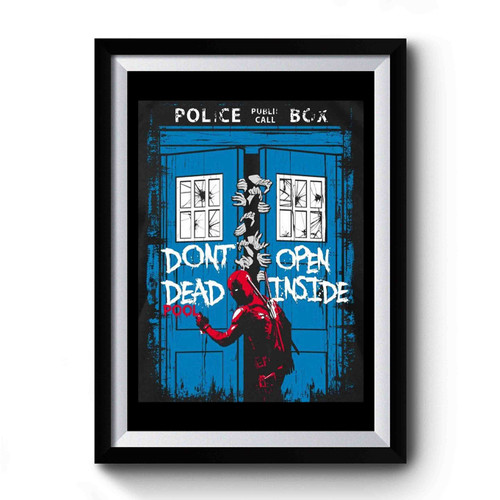 Deadpooll Tardis Walking Dead Premium Poster