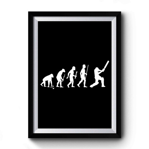Evolution Of The Cricket Premium Poster