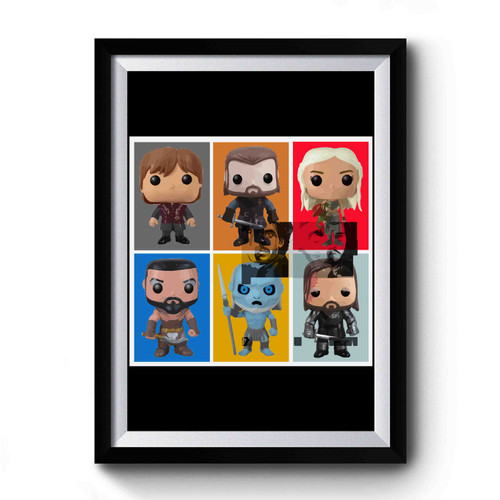 Game Of Thrones Cute Funko Character Parodi Premium Poster