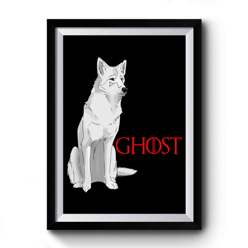 Ghost Wolf Game Of Thrones Premium Poster