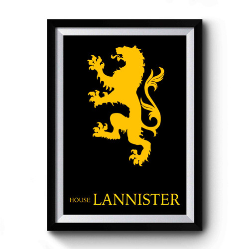 House Lannister Game Of Thrones Logo Premium Poster