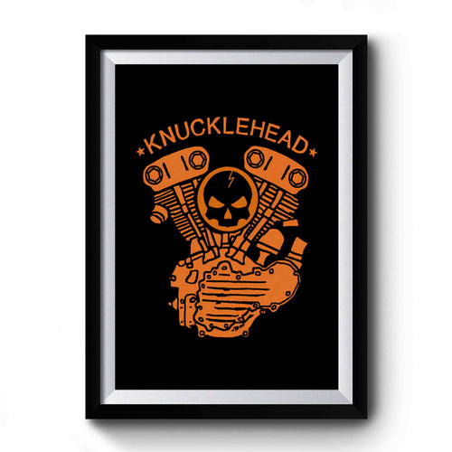 Knucklehead Engine Premium Poster