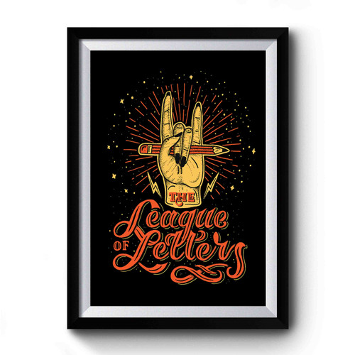League Of Letters Premium Poster
