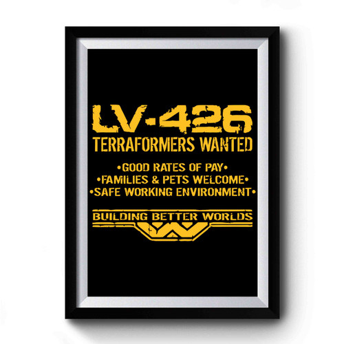 Lv426 Terraformers Wanted Premium Poster